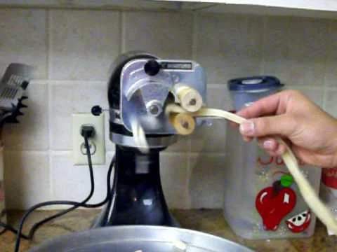 Cavatelli Maker with my Home-Built Kitchen-Aid Attachment