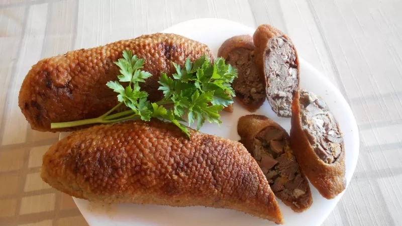 Домашняя колбаса из гусиных шеек. Вкуснятина!!!