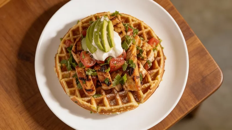 Keto Cottage Cheese Savory Waffles For Dinner  Delicious  High Protein & Low Carb Recipe