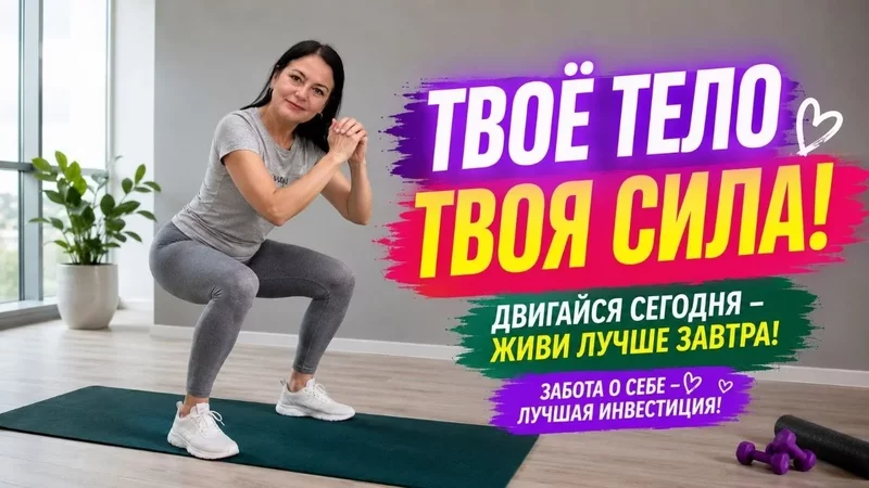 Похудение без спортзала дома/ Утреняя зарядка.