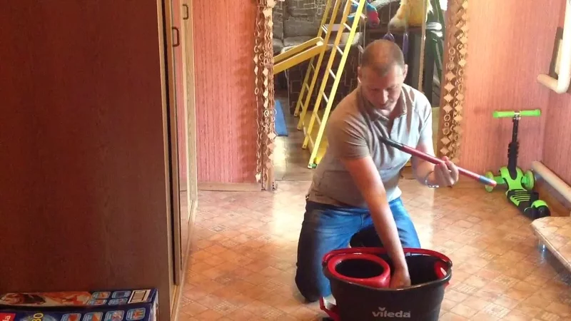 Швабра чистые руки Vileda TURBO "Честный обзор"