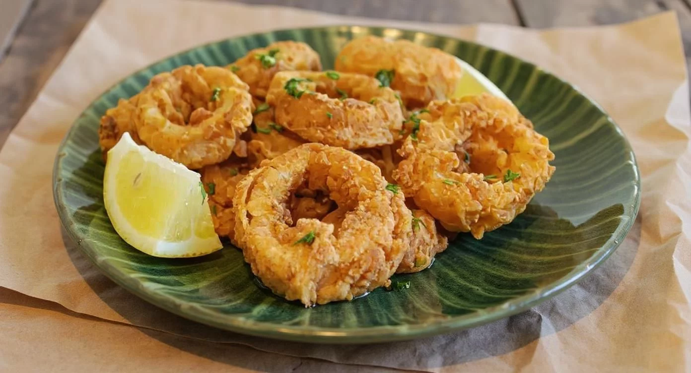 Fried Calamari with Spanish Paprika and Lemon