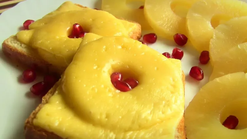 БУТЕРБРОДЫ с сыром и ананасами