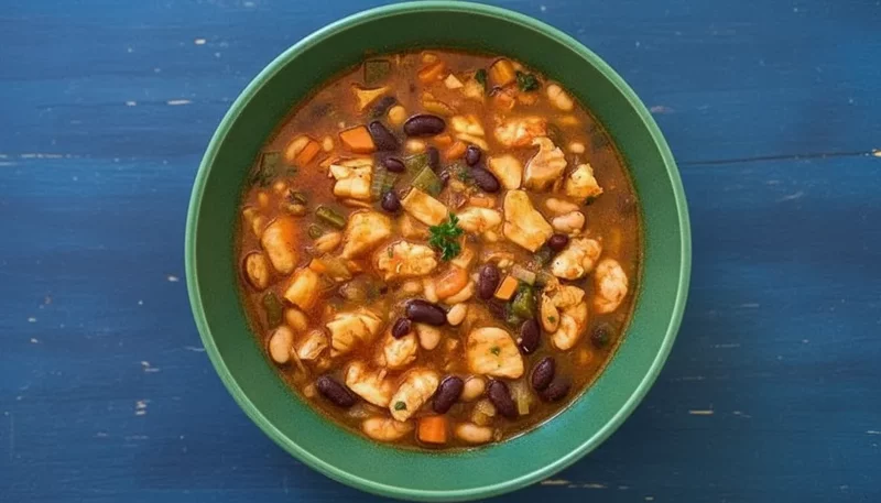 Spanish Beans with Fish Traditional Bean & Seafood Stew Recipe