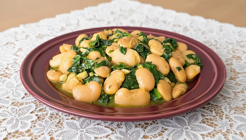 Garlic Butter Beans with Spinach HEALTHY & Delicious 20 Minute Recipe