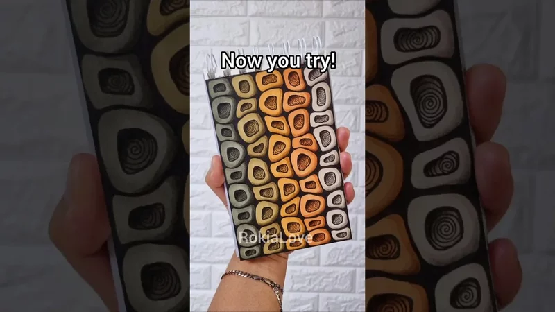 Zendoodle Idea for Beginners!! #artforbeginners #zendoodle #zenpatterns #drawing #doodleart #art