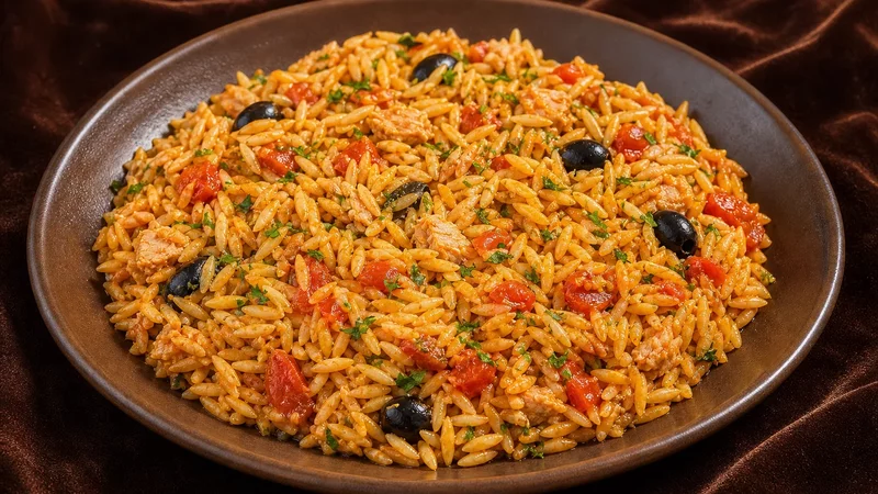 One-Pan Orzo with Tuna & Tomatoes  Budget-Friendly 20 Minute Recipe