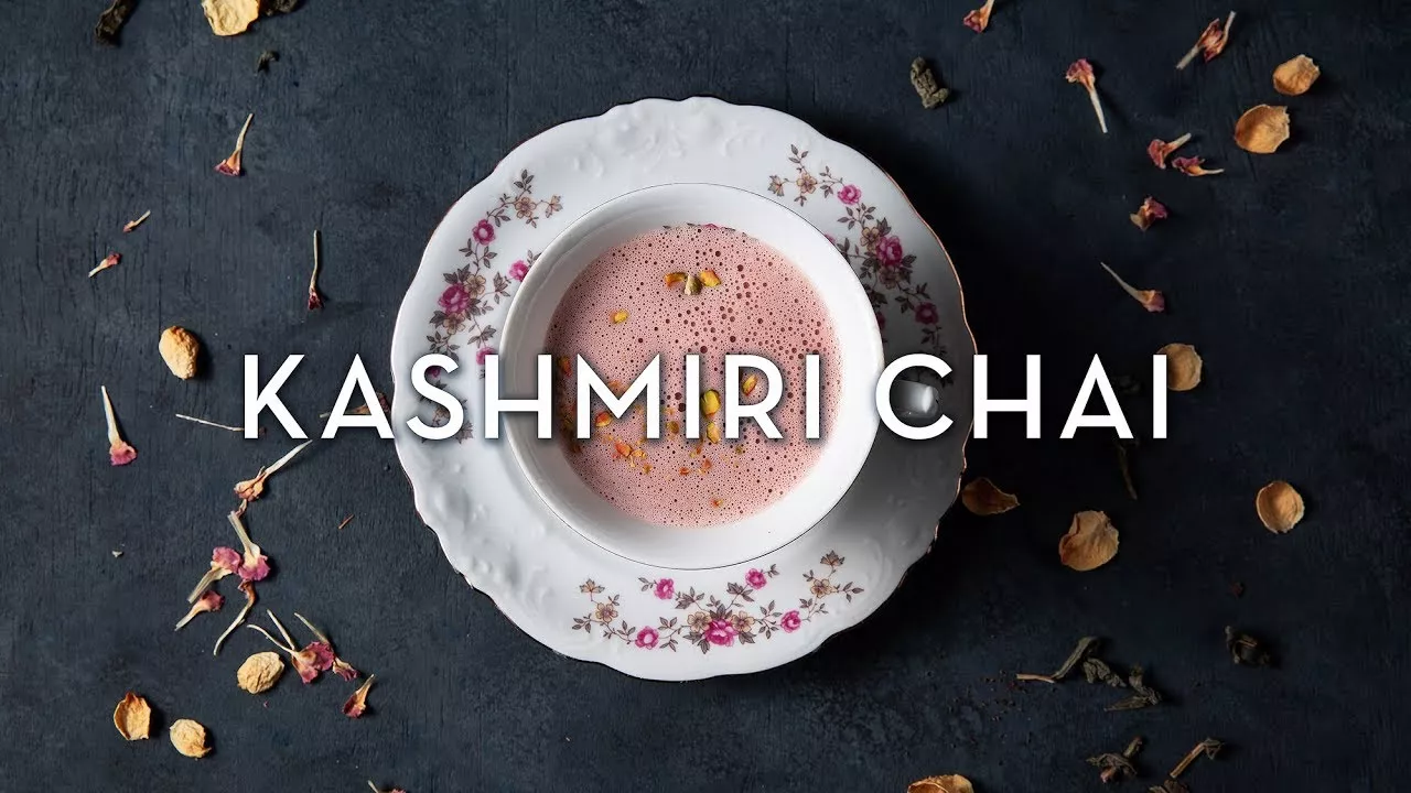 Pink "Gulabi" Kashmiri Chai: A Visual How To Guide