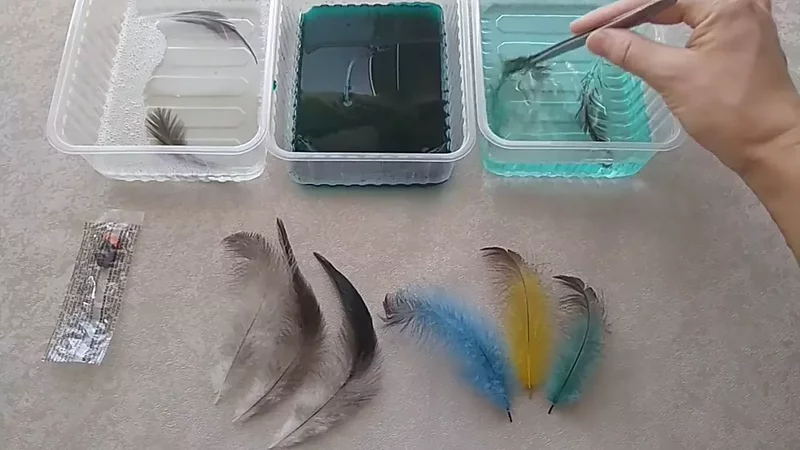 Мастер-класс по окрашиванию перьев. Творческая студия Natalini