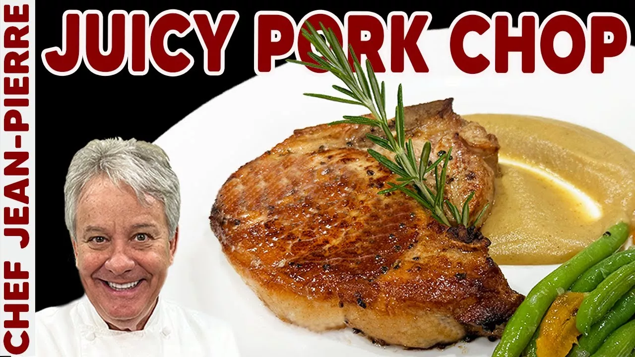 Juicy Pork Chops with Apple Sauce Chef Jean-Pierre