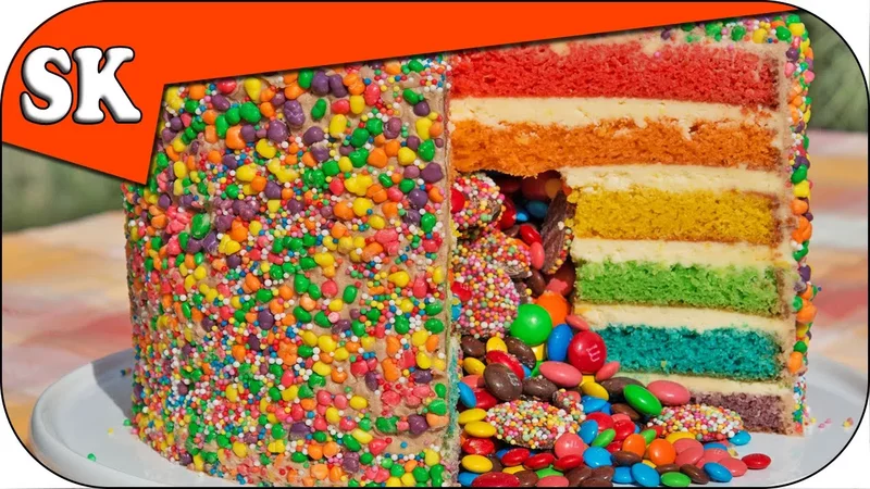 RAINBOW PINATA CAKE - Rainbow Series 08