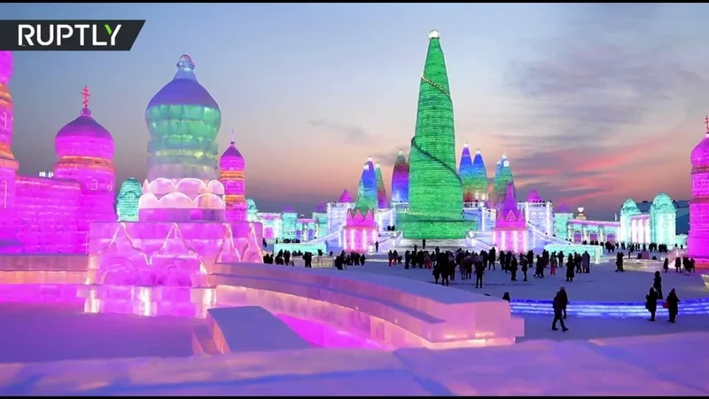 В Китае открылся Харбинский международный фестиваль льда и снега