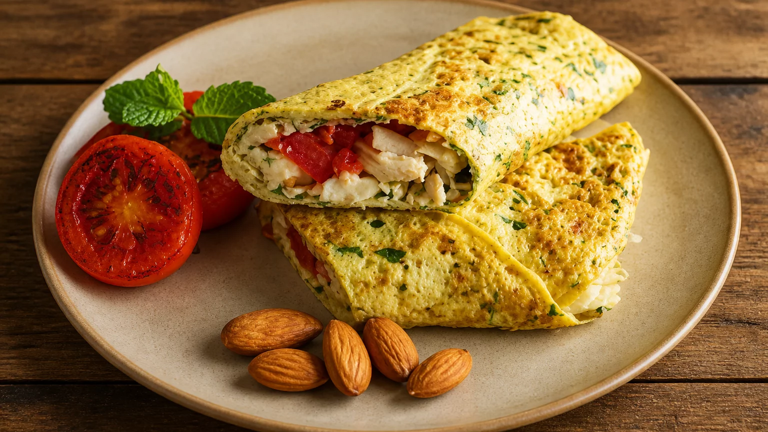 Healthy Cottage Cheese Omelette 2 ways - Recipe by Food Fusion