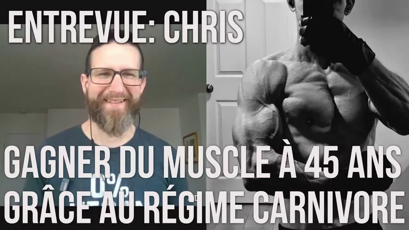 Chris gagne du muscle, à 45 ans, sur un régime carnivore