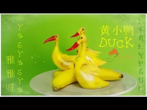 Art In Banana Show- Fruit Carving Yellow Duck Tutorial