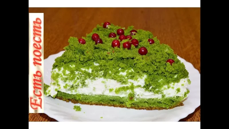 Торт Лесной мох - нарядный, необычный, нежный/Cake Forest Moss - X-mas, unusual, tender