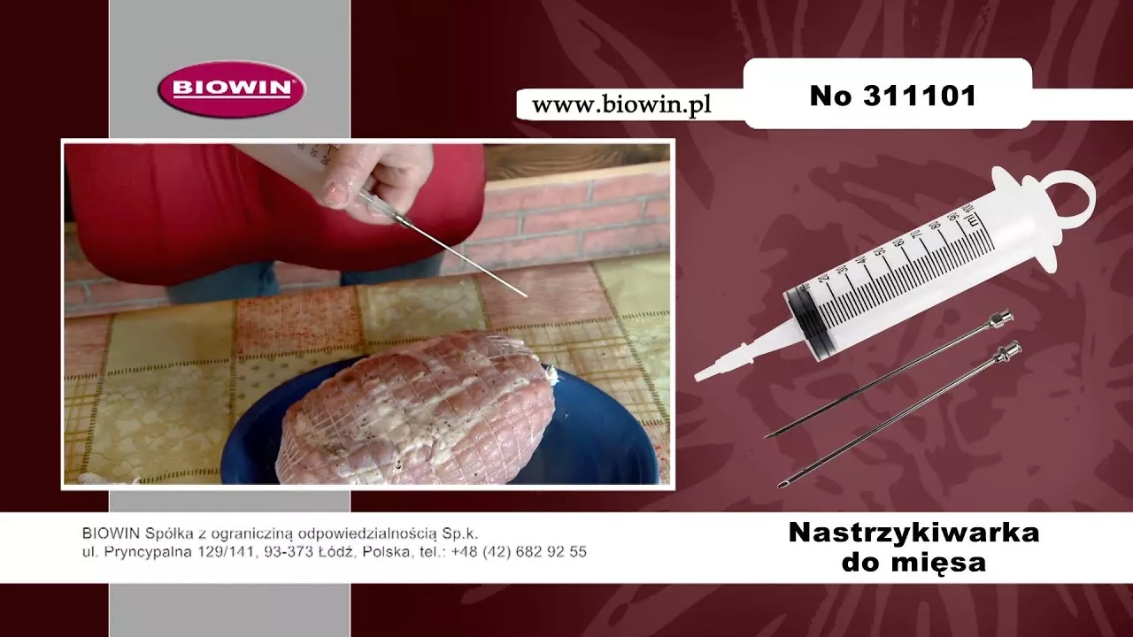 Nastrzykiwarka do wędlin - BROWIN Poleca!