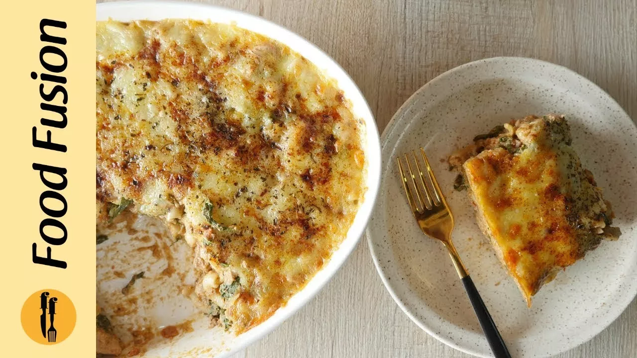 Tuscan Chicken casserole with Cheese Recipe By Food Fusion
