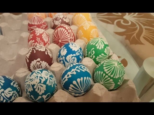 Роспись Пасхальных Яиц Воском. Писанки. Как сделать красивую писанку. Українська писанка