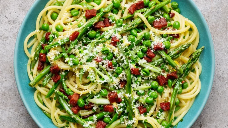 Ina Garten's Spring Green Spaghetti Carbonara  Barefoot Contessa  Food Network