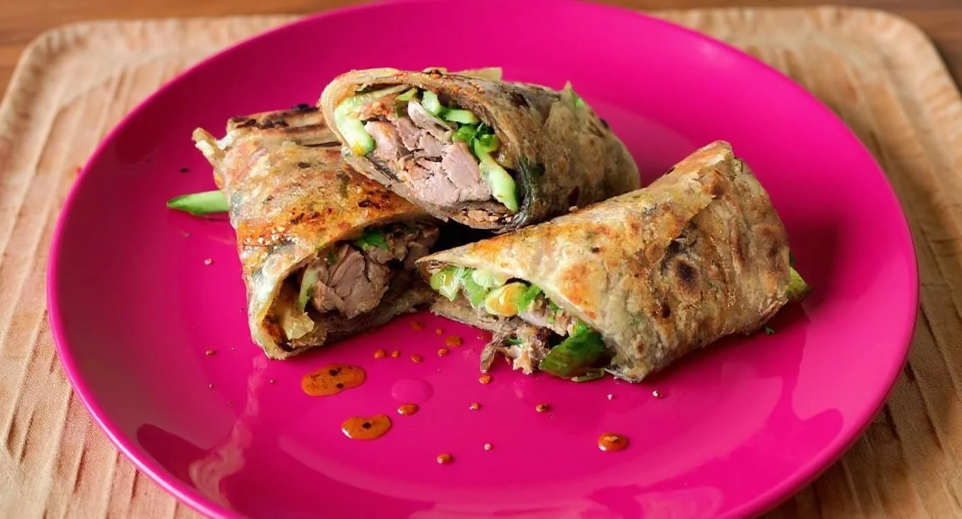 Scallion Pancake Duck Roll