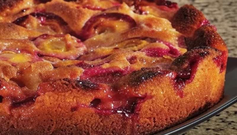 Plum Coffee Cake Recipe Demonstration - Joyofbaking.com