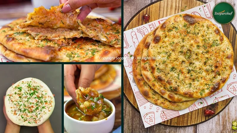 Amritsari kulcha Aloo Kulcha Recipe Stuff Kulcha SooperChef
