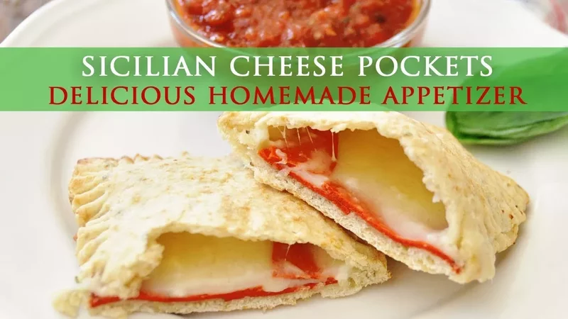 Sicilian Cheese Pizza Pockets - Appetizer Recipe