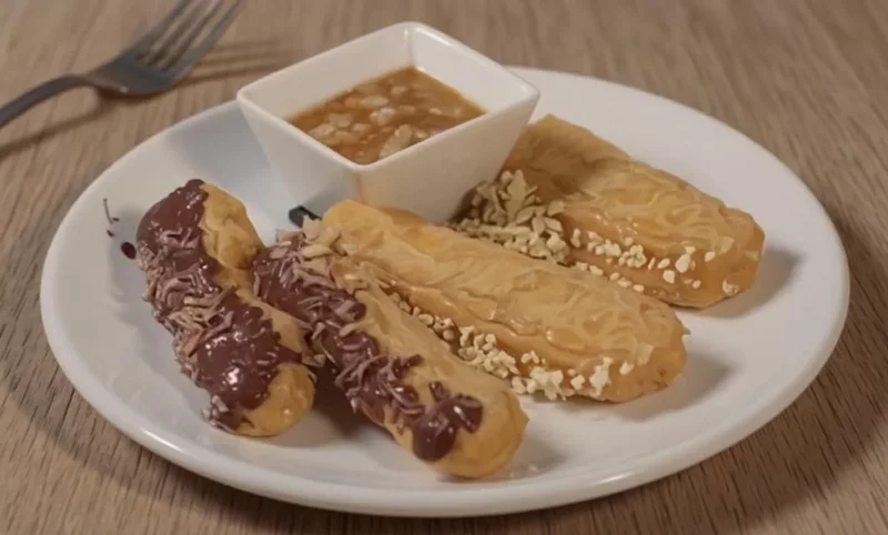 Anne Burrell's Churros with Dark Chocolate Coconut Ganache Worst Cooks in America Food Network