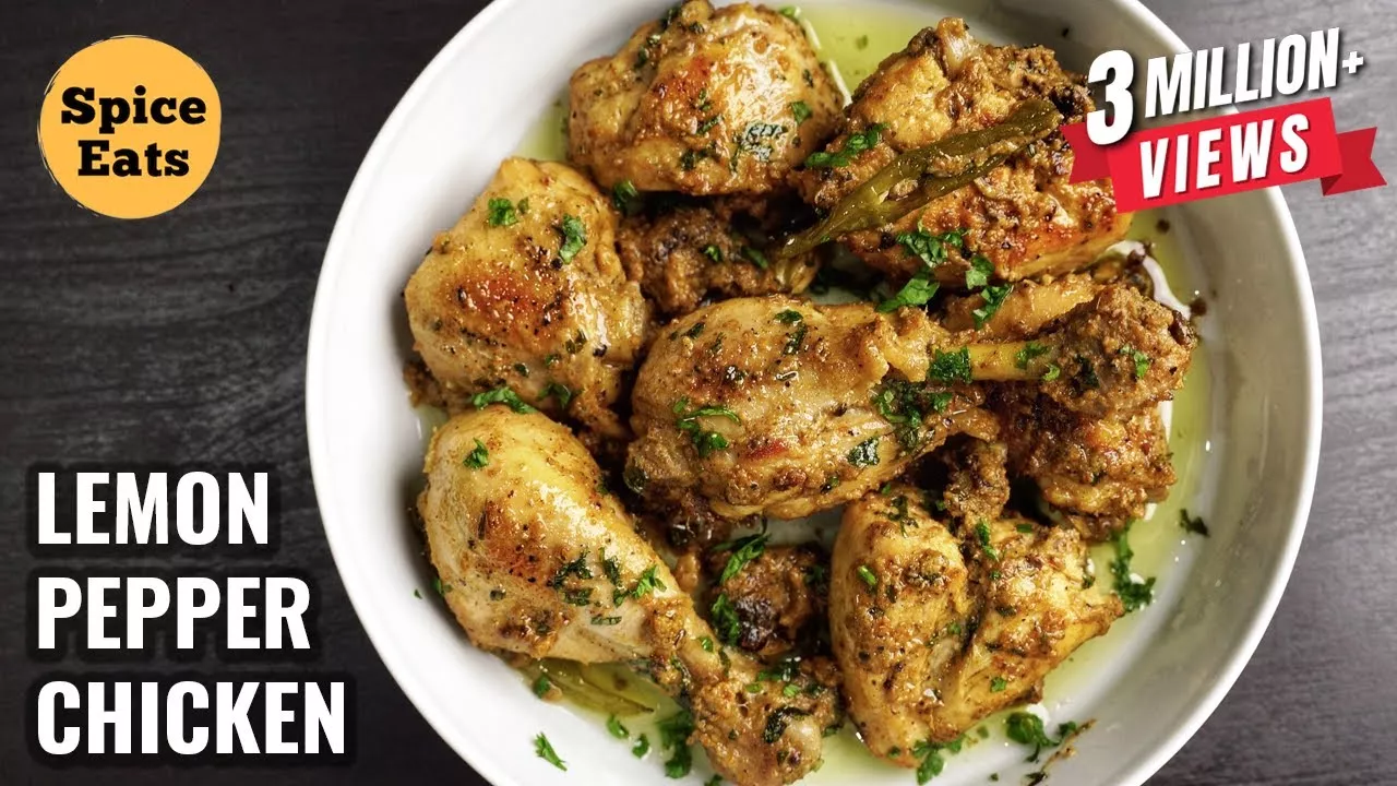 LEMON PEPPER CHICKEN EASY LEMON PEPPER CHICKEN RECIPE SPICE EATS
