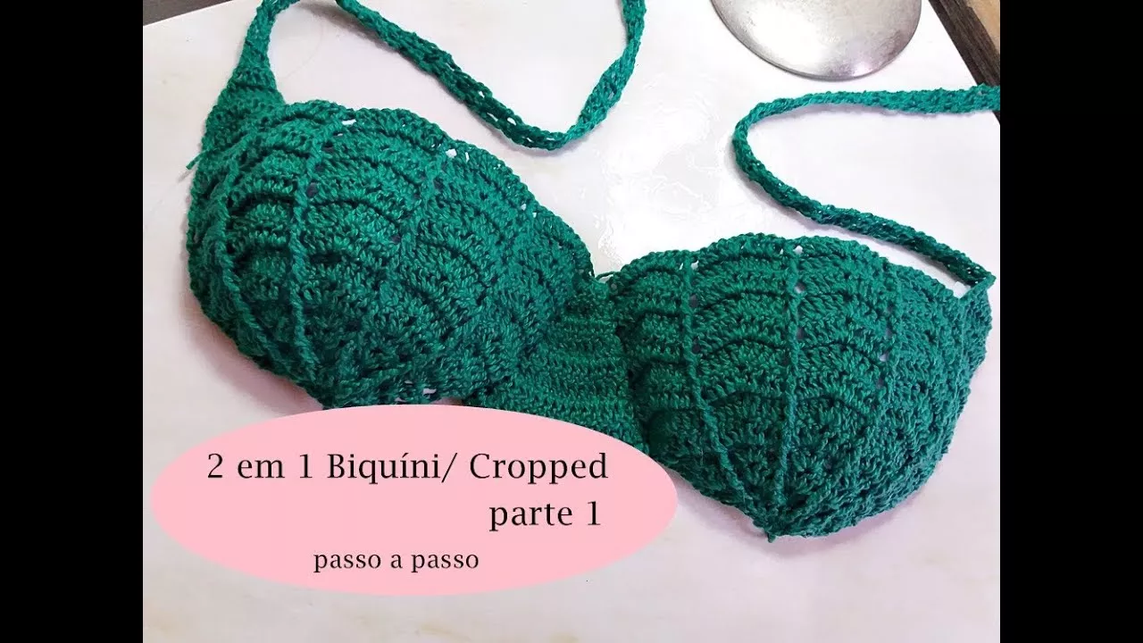Biquíni sereia TAM M - passo a passo - PARTE 1