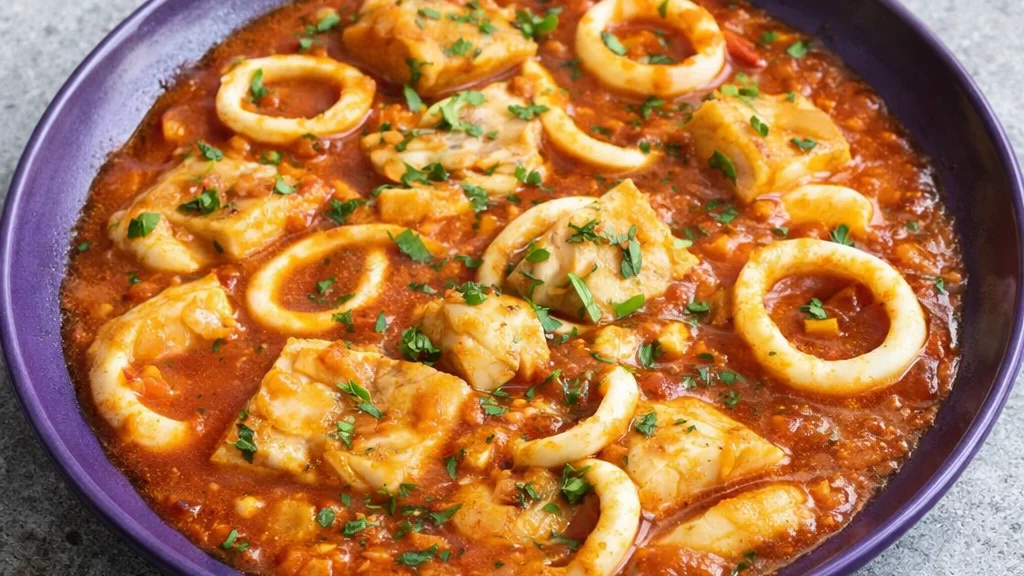 Spanish Seafood Stew from Valencia  Zarzuela de Pescado y Marisco