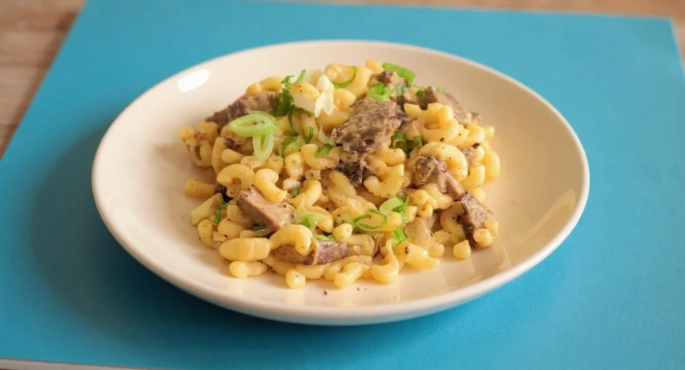 One Pot Brisket Mac and Cheese
