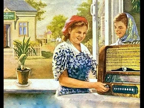 Москва, 1954, "Путешествие по ГУМу" Бытовая техника на прилавках магазина Фильм