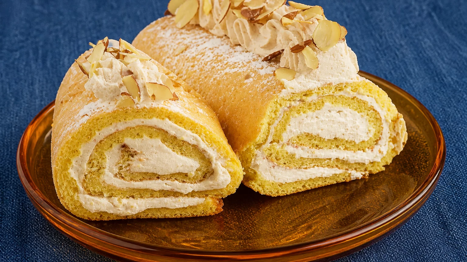 Almond Sponge Roll Recipe Demonstration - Joyofbaking.com