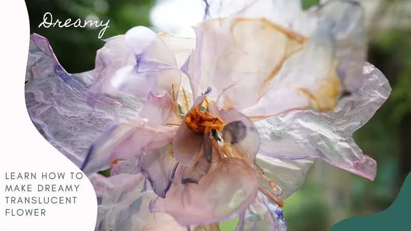 Dreamy Translucent Rice Paper Flower 花 라이스페이퍼 플라워 Learn how to make Edible cake topper