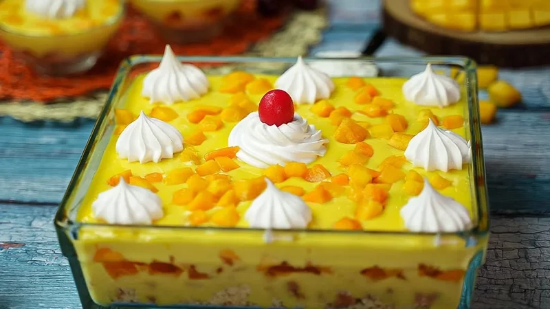 Mango Trifle Recipe Creamy Mango Delight Easy Mango Dessert SooperChef