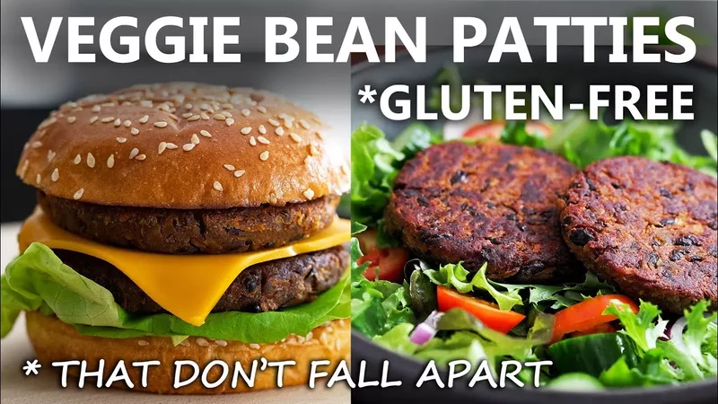 Delicious Veggie Burger Recipe - Homemade Veggie Burger - Black Bean Burger Patties Food Impromptu