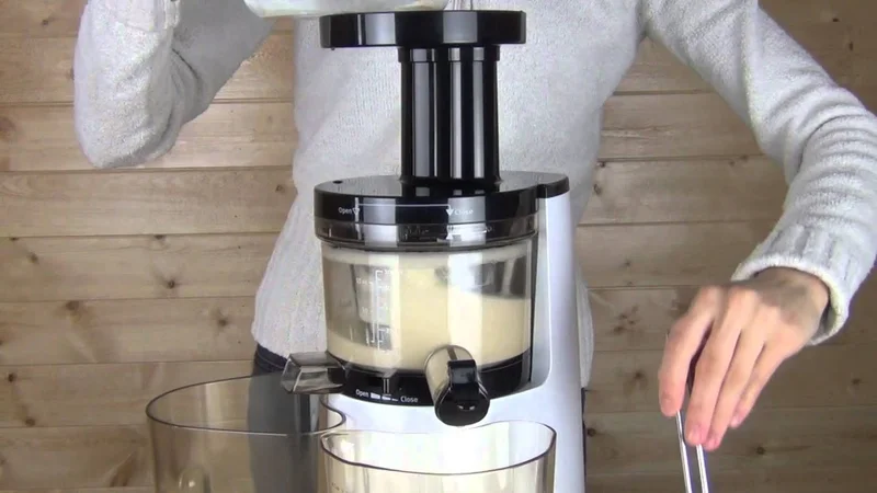 Hurom Premium Slow Juicer & Smoothie Maker Making Soy Milk