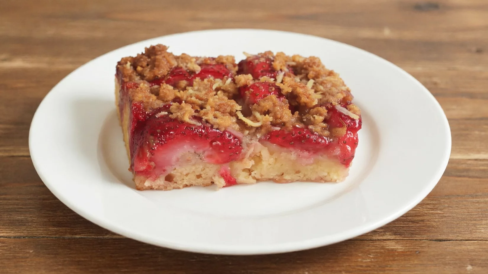 Strawberry Streusel Cake Recipe Demonstration - Joyofbaking.com