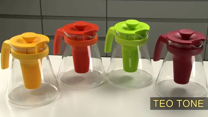 Чайник TEO TONE с ситечками для заваривания, зеленый