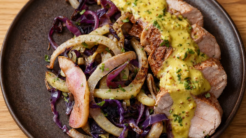 Jeff Mauro's Sheet Pan Pork Tenderloin with Caramelized Fennel & Apple  The Kitchen  Food Network