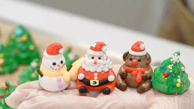 Christmas Meringue Cookies 크리스마스 머랭쿠키 만들기ㅣSUGAR BEAN