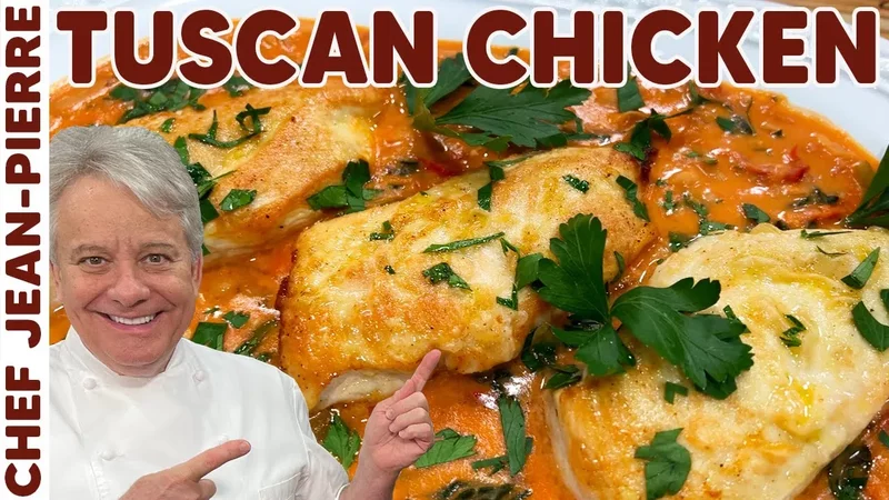 Tuscan Chicken Quick and Easy Recipe Chef Jean-Pierre