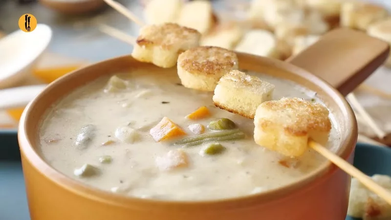 Vegetable & Cheese Soup Recipe By @FoodfusionPk