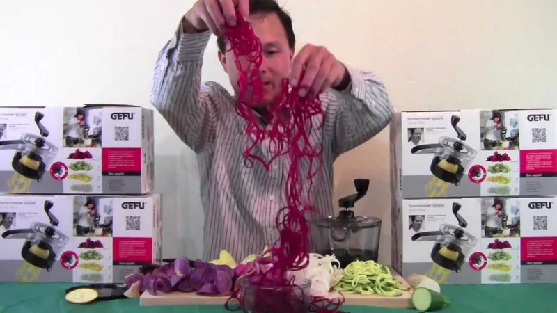 Best Spiral Vegetable Slicer that makes Raw Food Pasta - the SpiralFix