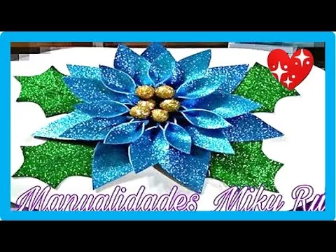 Flor de Nochebuena de Foami - Miky Ru.