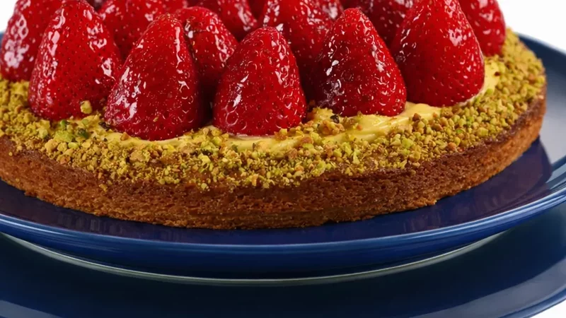Strawberry Breton Tart Recipe Demonstration - Joyofbaking.com