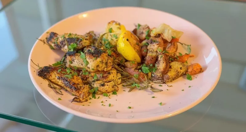 Granny Style Roasted Chicken Wings on the Blackstone Griddle