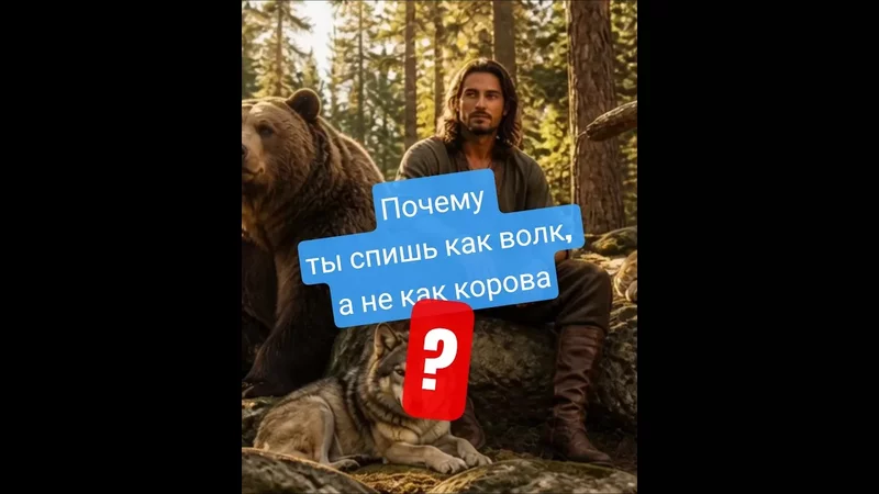 Почему ты спишь как волк, а не как корова? #карнивор #сон